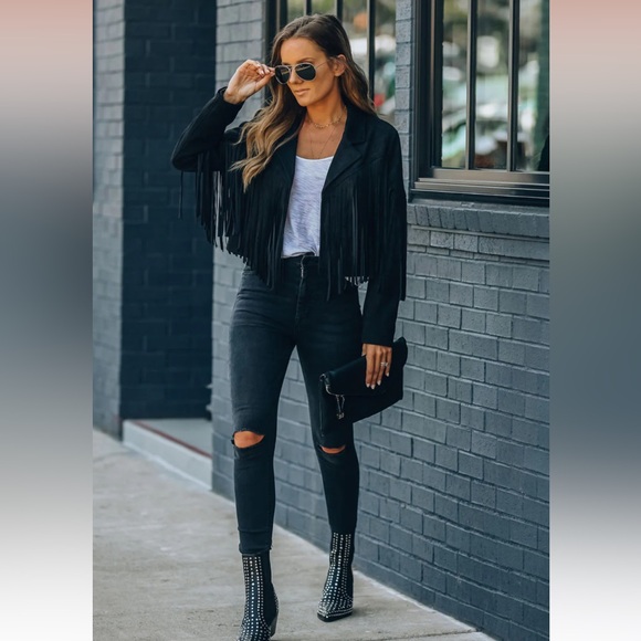 VICI Walford Cropped Fringe Jacket - Picture 6 of 8